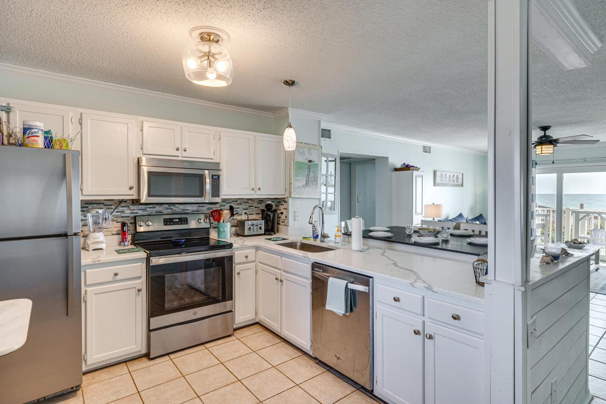 Steps To The Beach Oceanfront Condo With Lanai! North Topsail Beach Ngoại thất bức ảnh