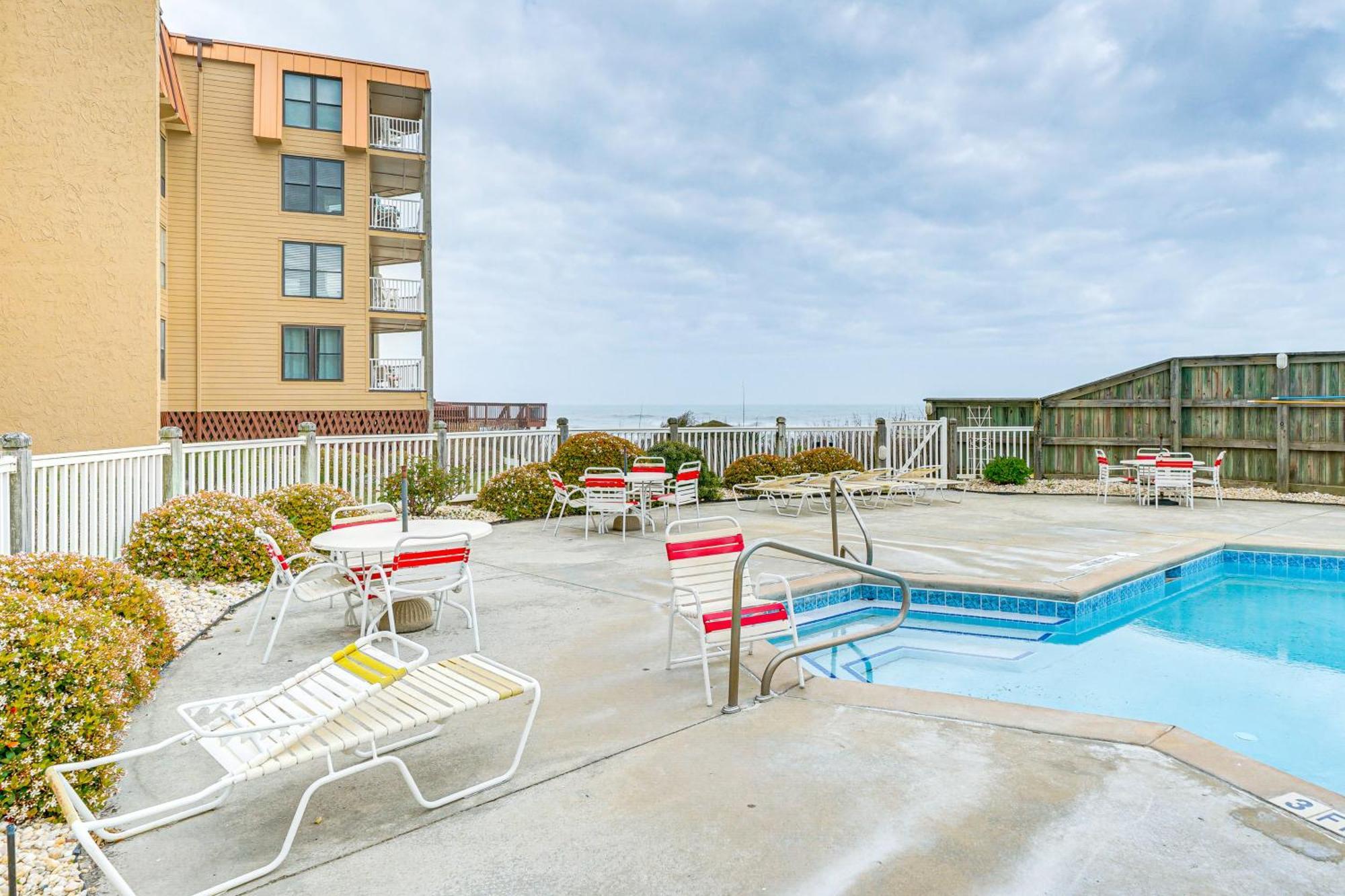 Steps To The Beach Oceanfront Condo With Lanai! North Topsail Beach Ngoại thất bức ảnh