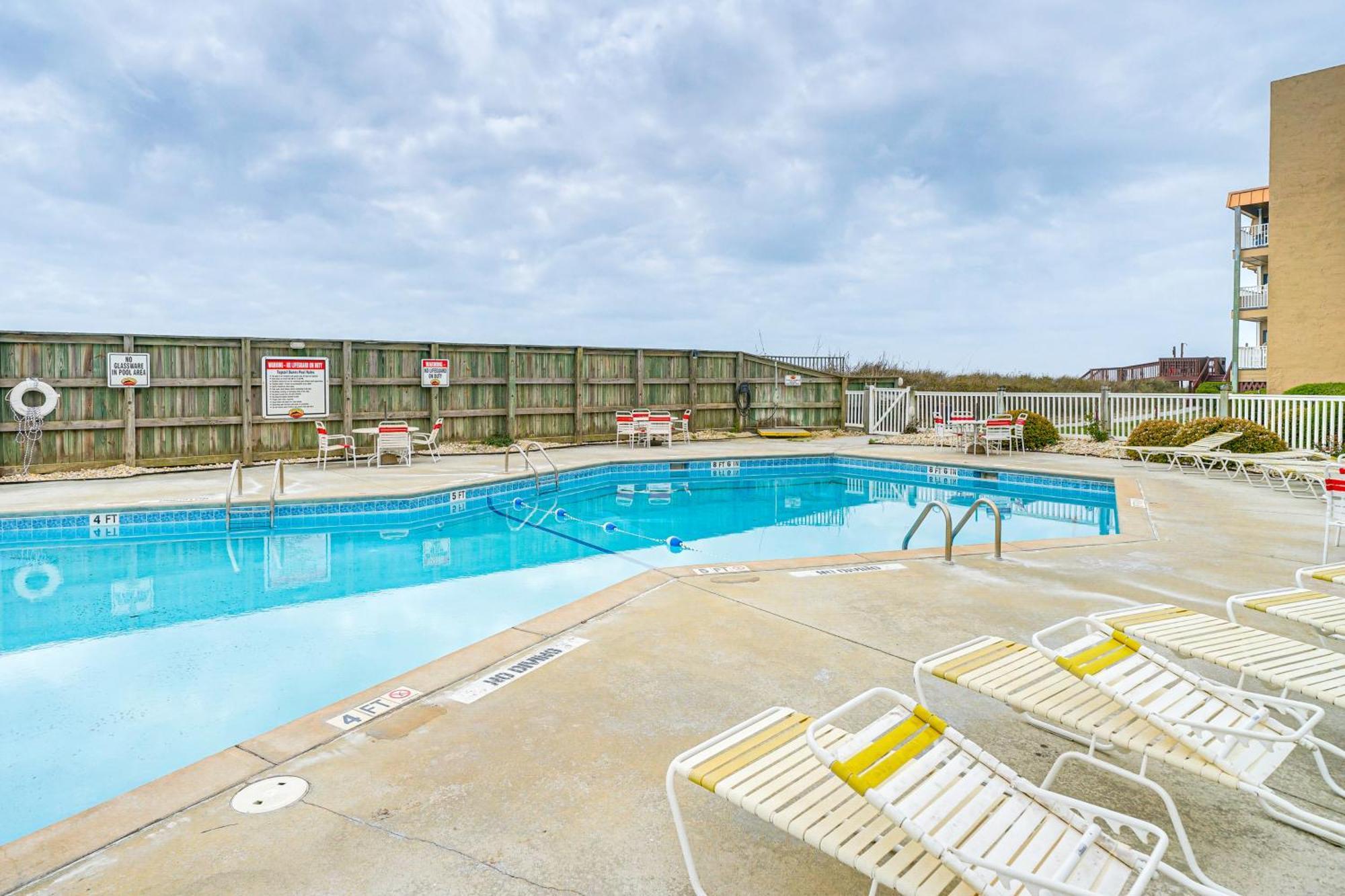 Steps To The Beach Oceanfront Condo With Lanai! North Topsail Beach Ngoại thất bức ảnh