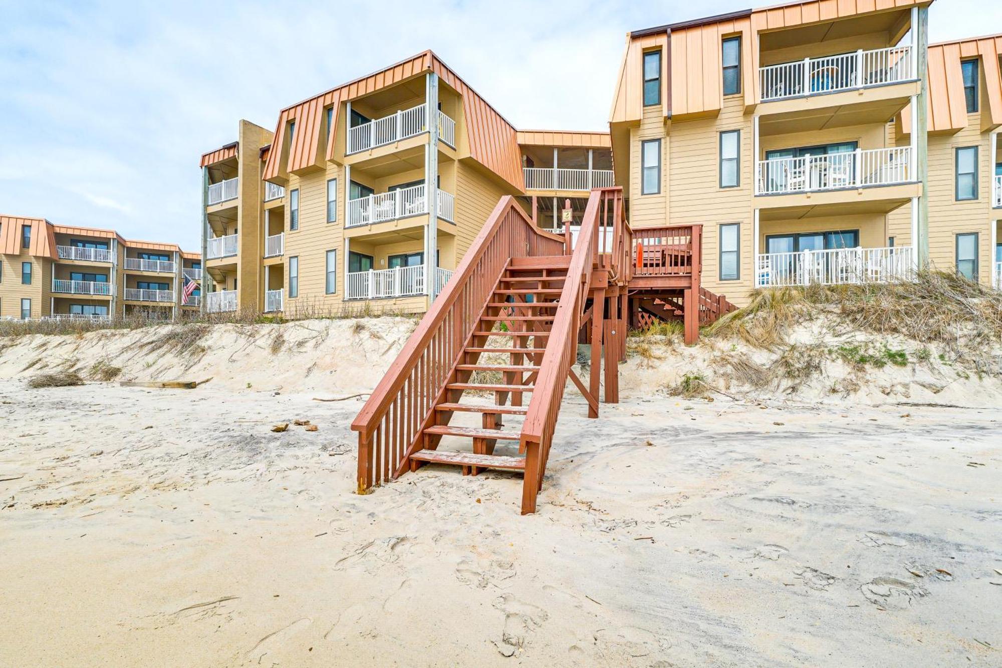 Steps To The Beach Oceanfront Condo With Lanai! North Topsail Beach Ngoại thất bức ảnh
